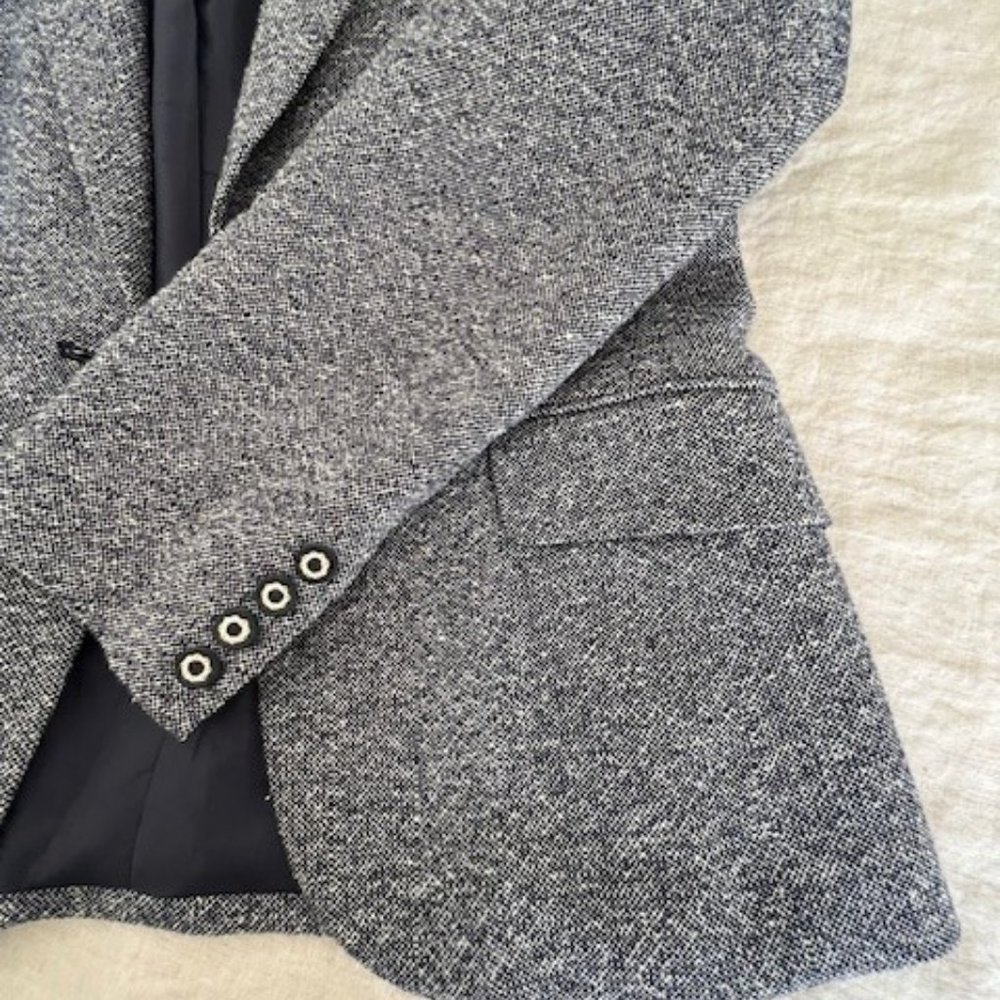 Talbots Navy Tweed Jacket - Picture 4 of 6